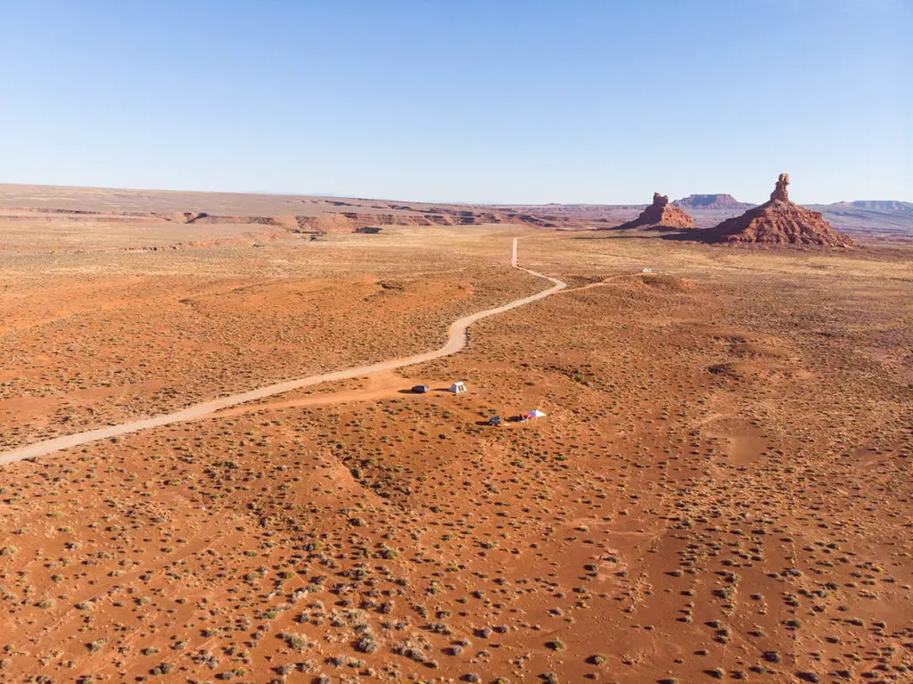 Dispersed Campsites in the Valley of the Gods