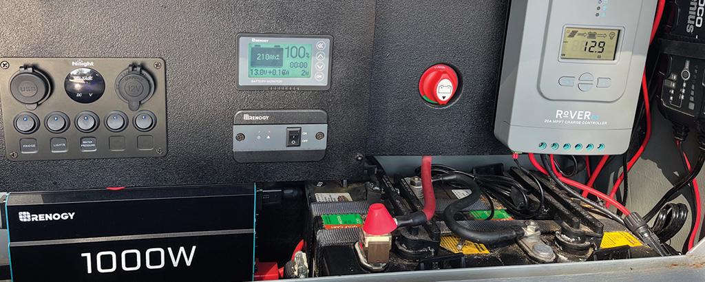 Electrical System in the Outward Overland Trailer