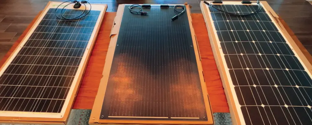 Flexible Solar Panels Test