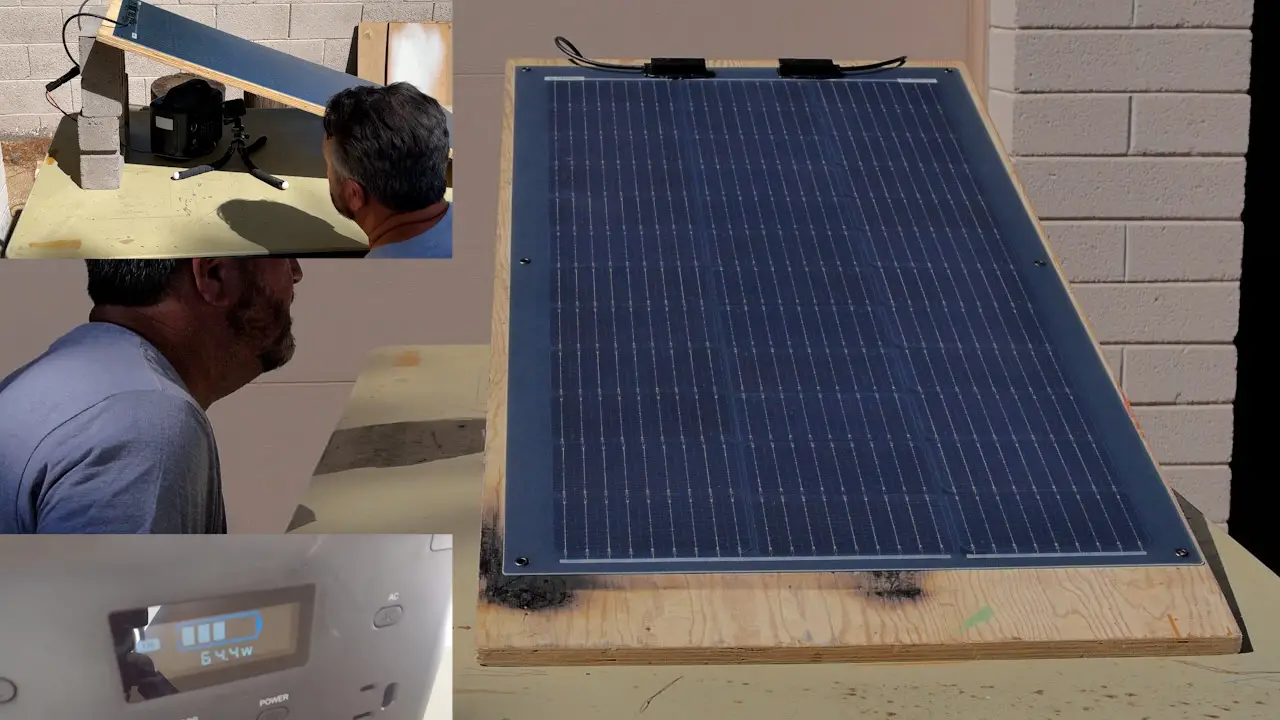 Renogy Black Flexible Solar Panel Testing