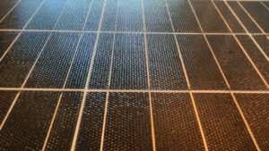 Textured Surface of a Flexible Solar Panel