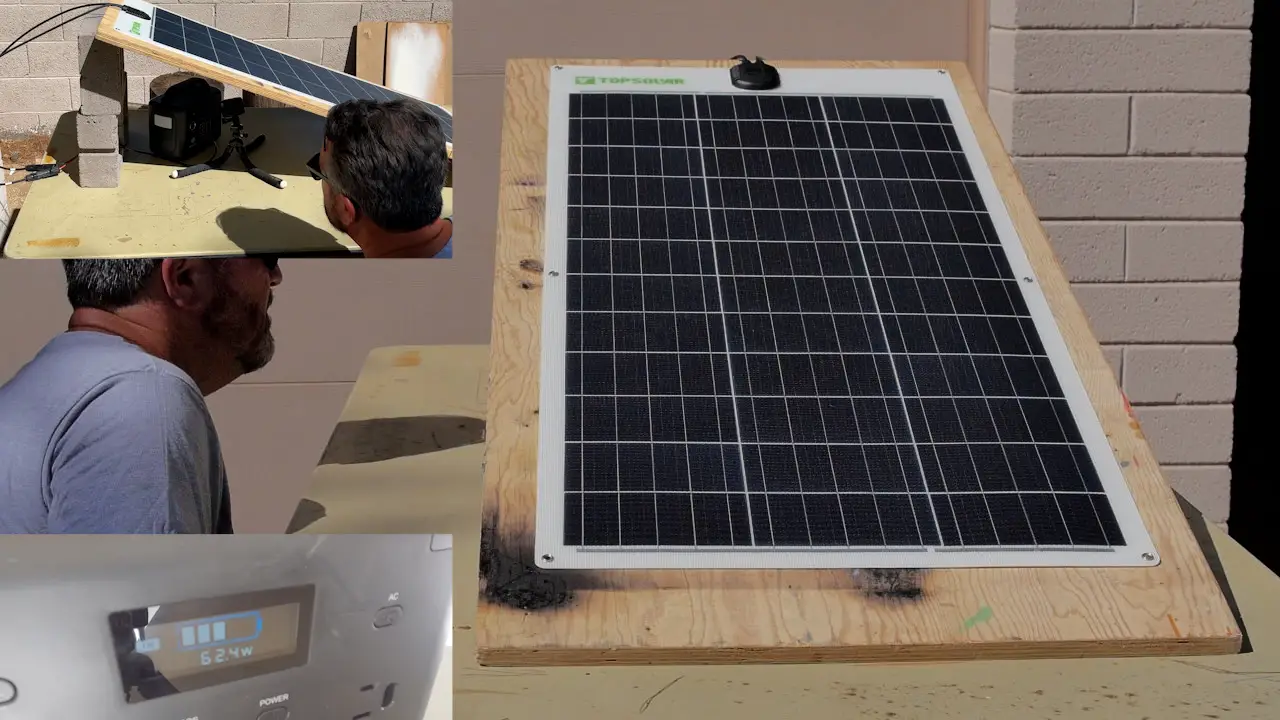 Topsolar Flexible Solar Panel Testing
