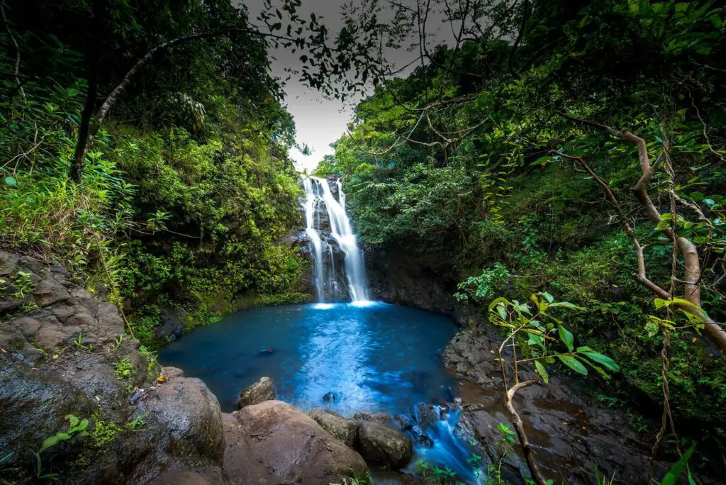 Waimano Falls in O'ahu, Hawaii