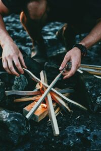 starting a fire - survival tips for wilderness