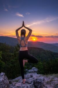 mountaintop yoga